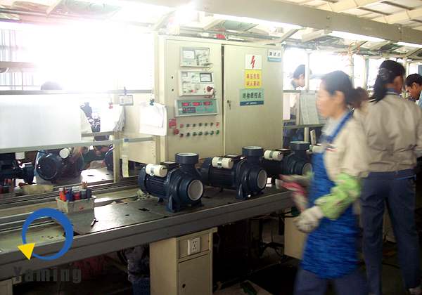 Water pump assembly line